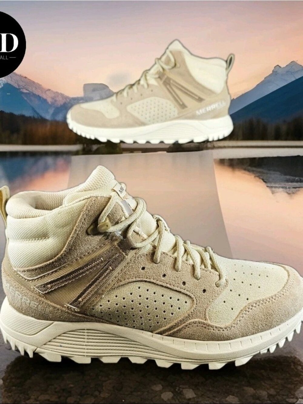 Merrell Wildwood MID WP J038298 Beige Shoes - Women's Size 8